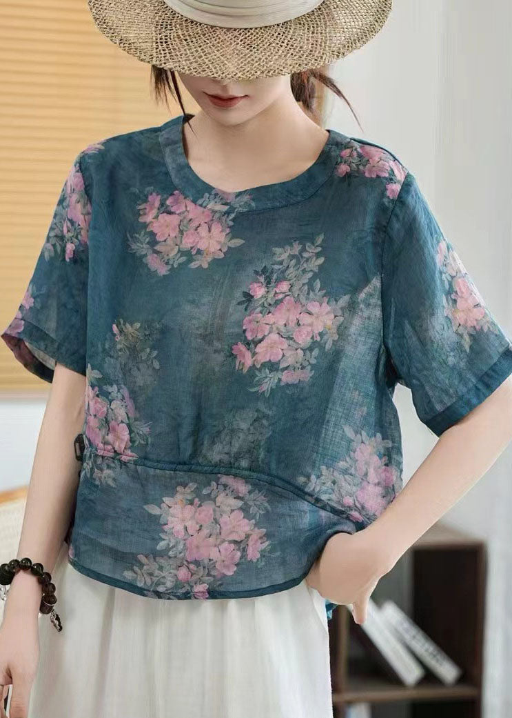 Patchwork Linen Summer Women Oversized Shirts