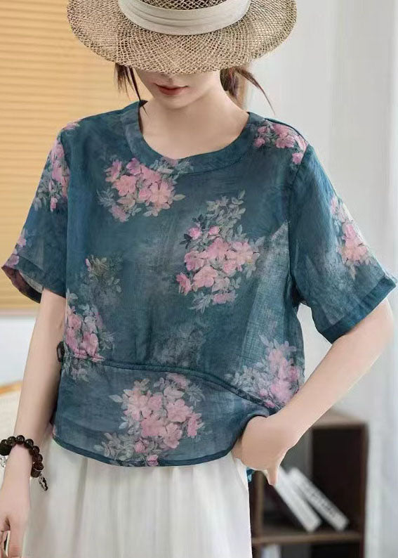 Patchwork Linen Summer Women Oversized Shirts