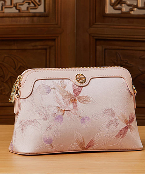 Green Bag Silk Print Vintage CrossBody Women