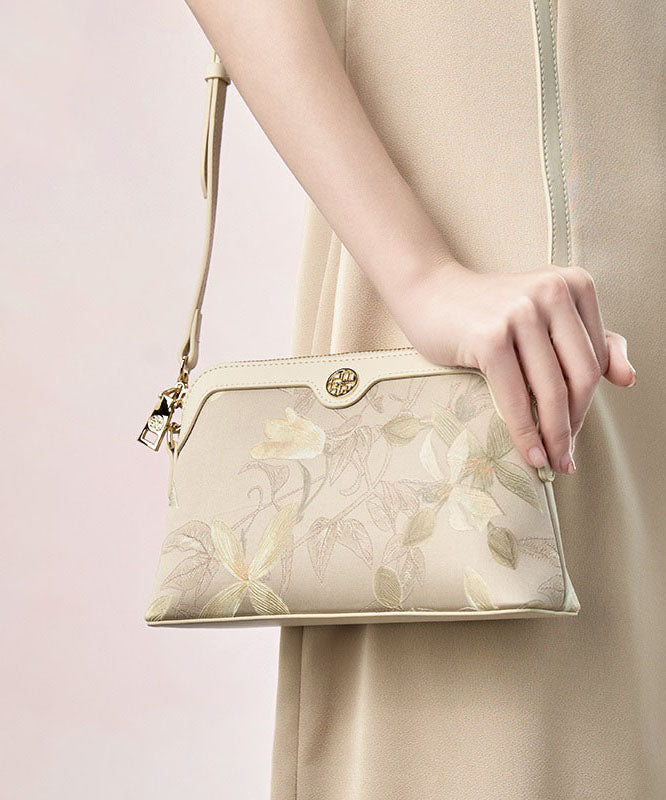 CrossBody Women Silk Print Green Bag Vintage