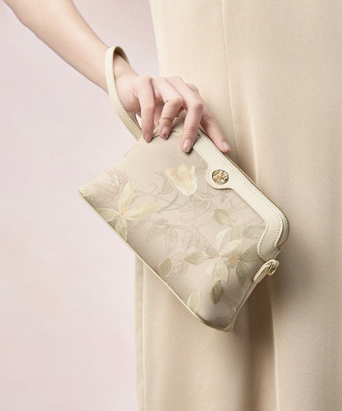 Green Bag Silk Print Vintage CrossBody Women