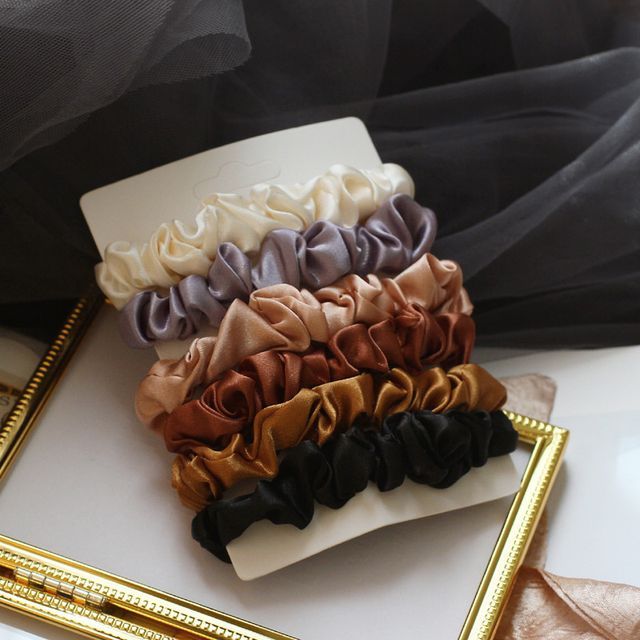 Silky 6: Set Scrunchies of