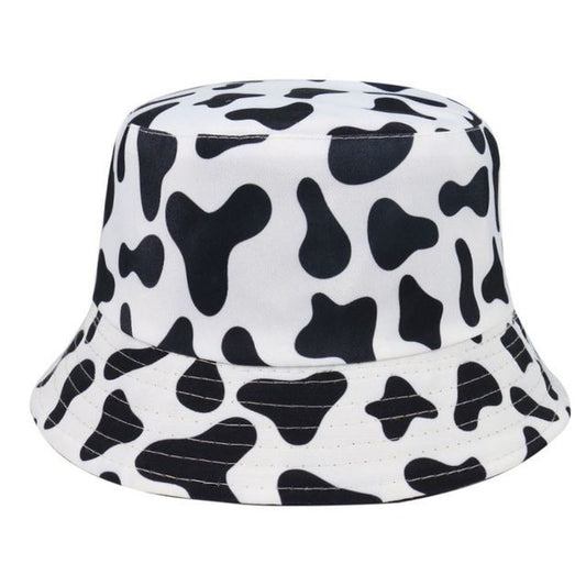 Hat Print Bucket Milk Cow