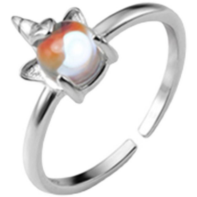 Silver Sterling Unicorn Ring Open