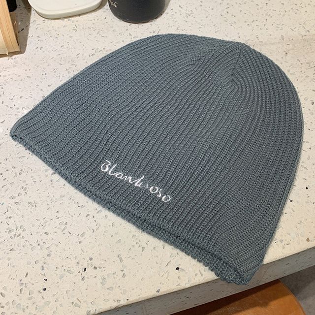 Embroidered Knit Beanie