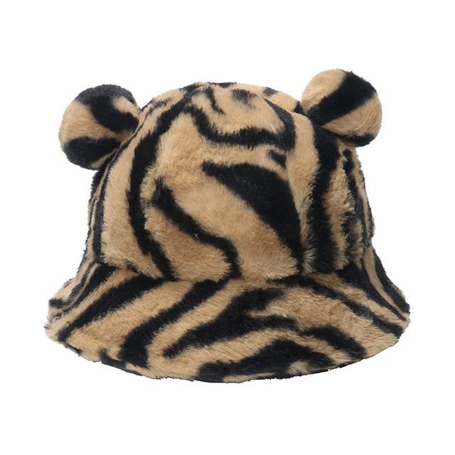Faux Ear Hat Bear Shearling Bucket