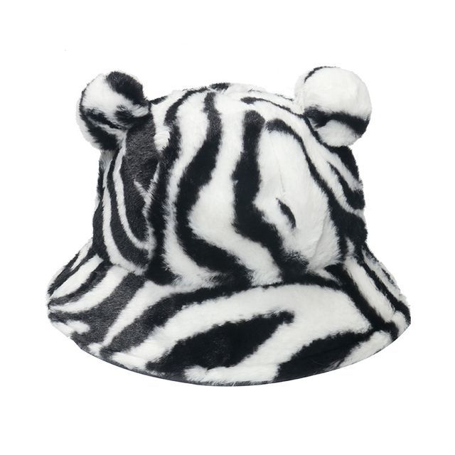 Faux Ear Hat Bear Shearling Bucket