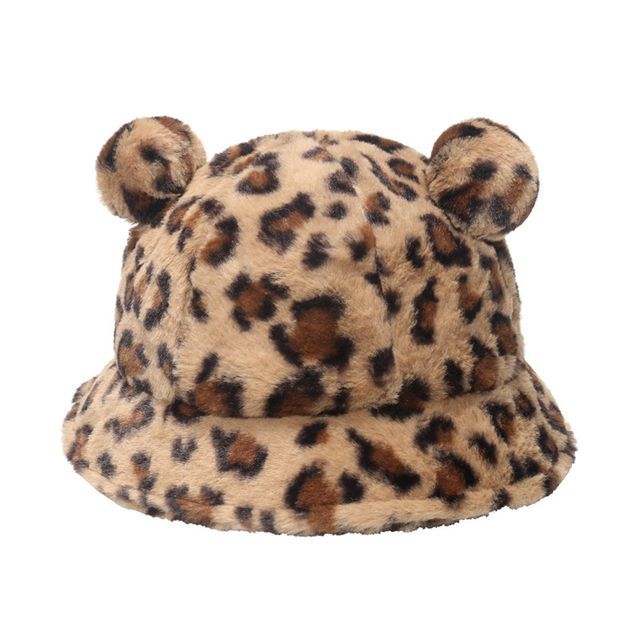 Faux Ear Hat Bear Shearling Bucket