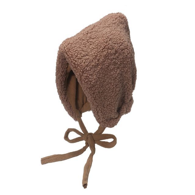 Shearling Hat Faux Bonnet
