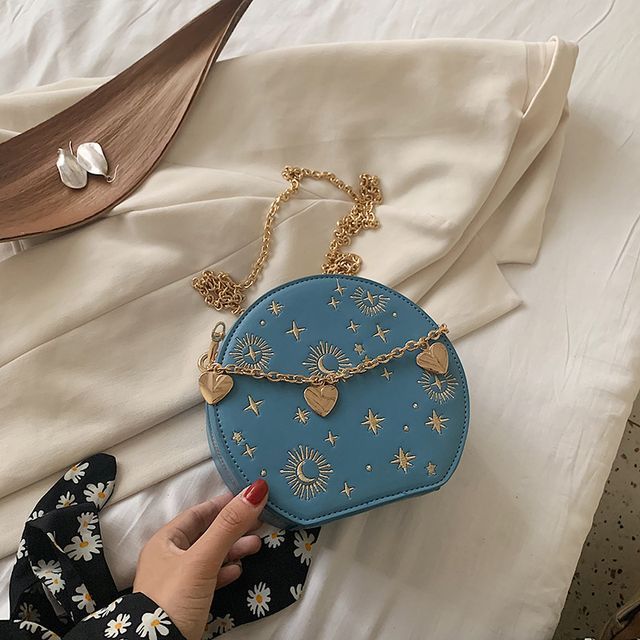 Bag Chain Embroidered Crossbody