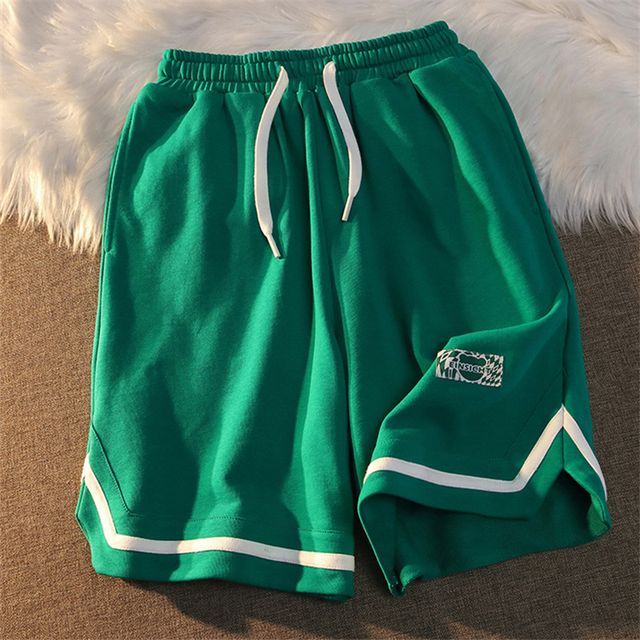 Contrast Trim Sweatshorts