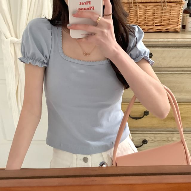 Short-Sleeve Floral Blouse