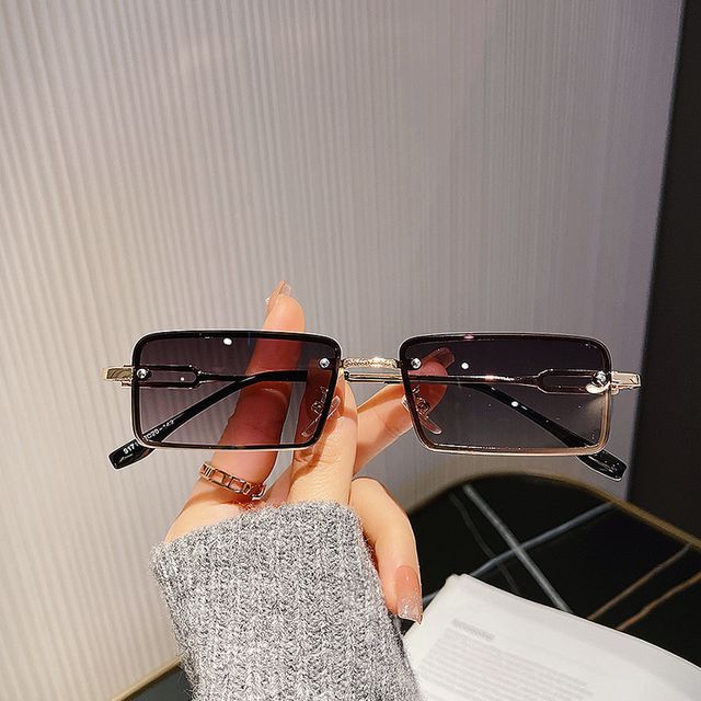 Sunglasses Rectangle Alloy