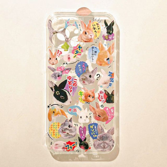 Case Phone Rabbit Transparent