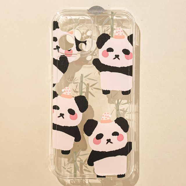 Case Transparent Panda Phone