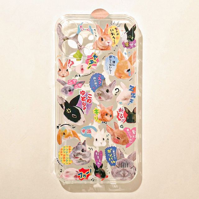 Case Phone Rabbit Transparent