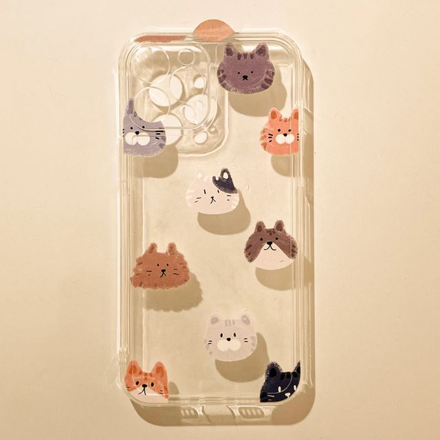 Transparent Cat Case Phone