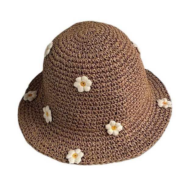 Floral Woven Hat Sun