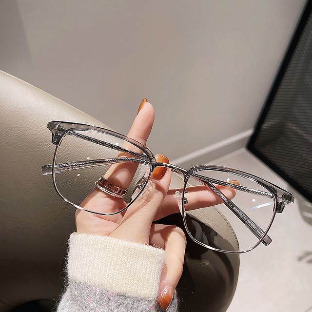 Eyeglasses Light Blocking Frame Blue Half