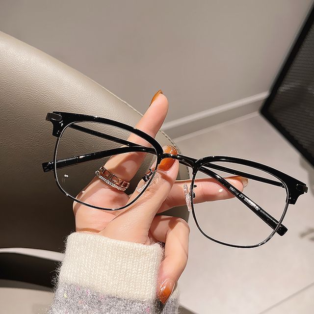 Eyeglasses Light Blocking Frame Blue Half