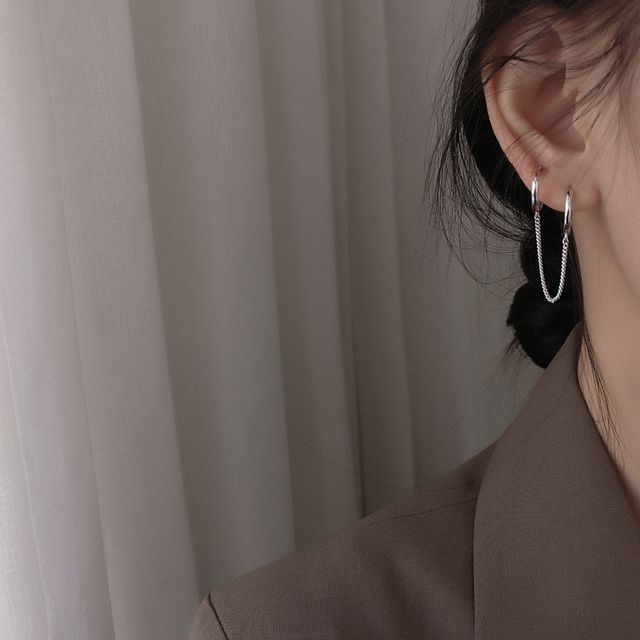 Hoop Double Piercing Earring