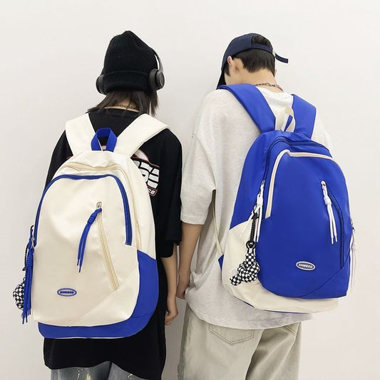 Nylon Backpack Two-Tone Logo
