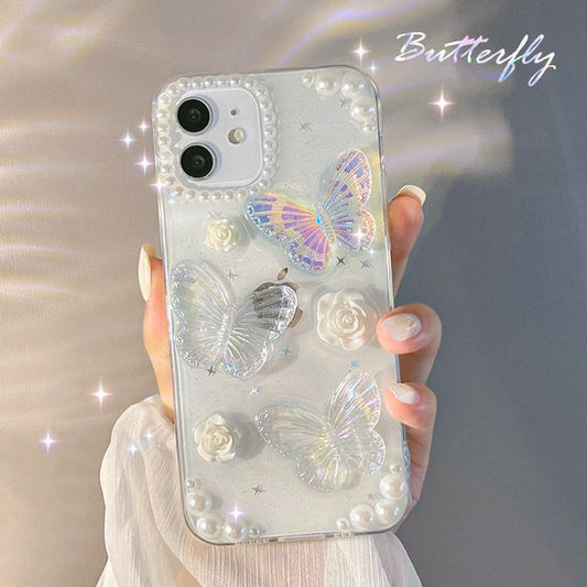 Transparent Phone Butterfly Case