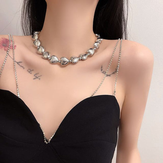 Necklace Choker Heart