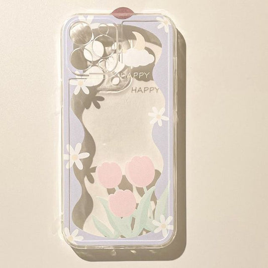Transparent Flower Phone Case