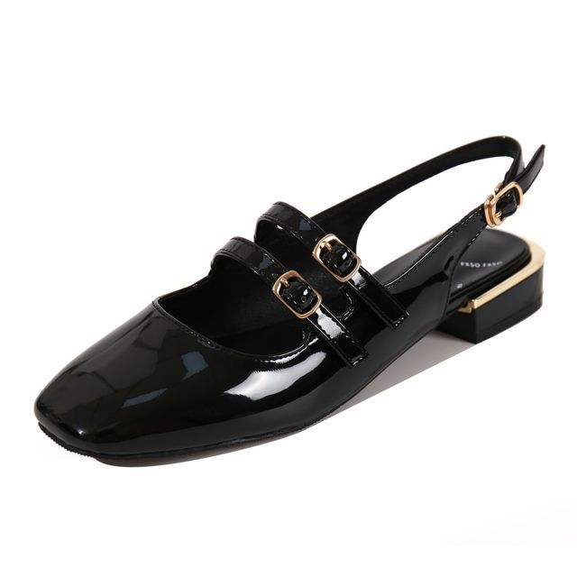 Flats Strap Double Slingback