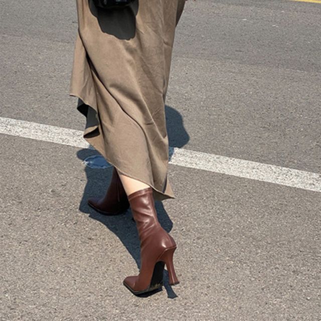 Stiletto Pointed Boots Short