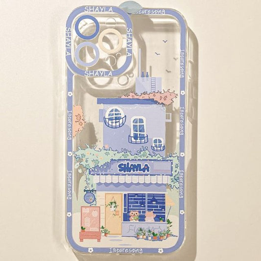 Case House Print Phone Transparent