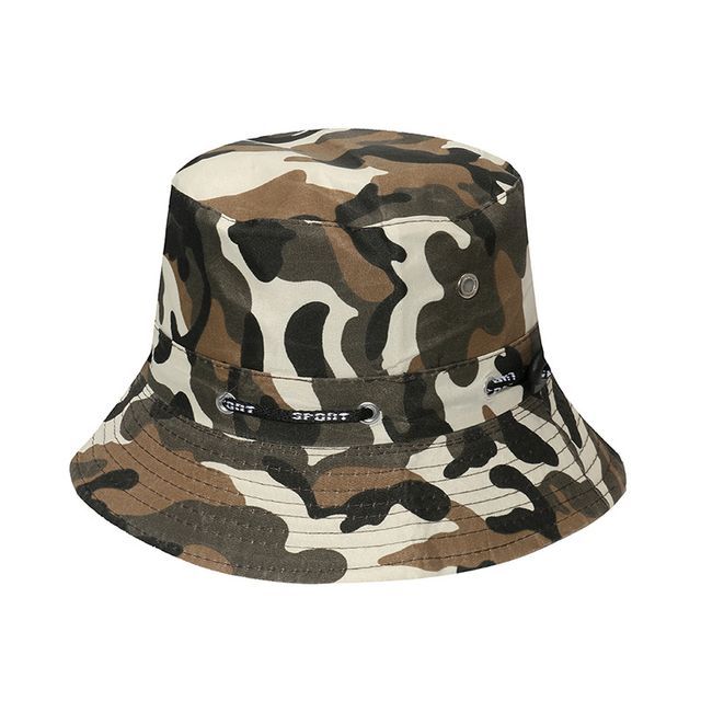 / Hat Plain Bucket Camouflage Print
