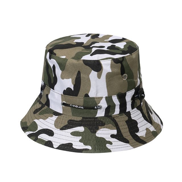 / Hat Plain Bucket Camouflage Print