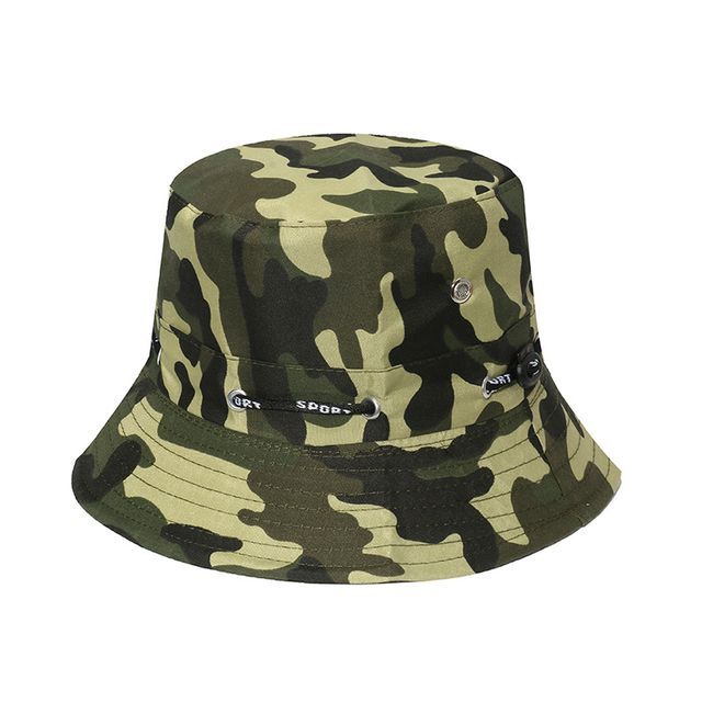 / Hat Plain Bucket Camouflage Print