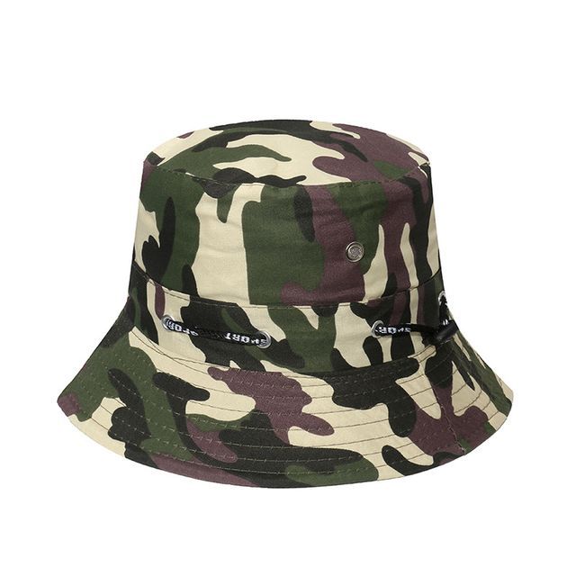 / Hat Plain Bucket Camouflage Print