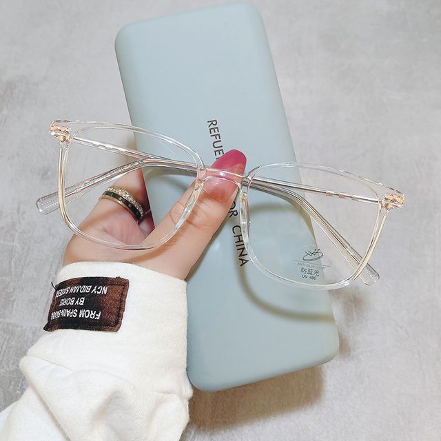 Light Glasses Blocking Square Blue