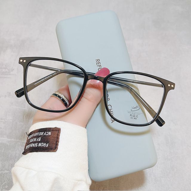 Light Glasses Blocking Square Blue