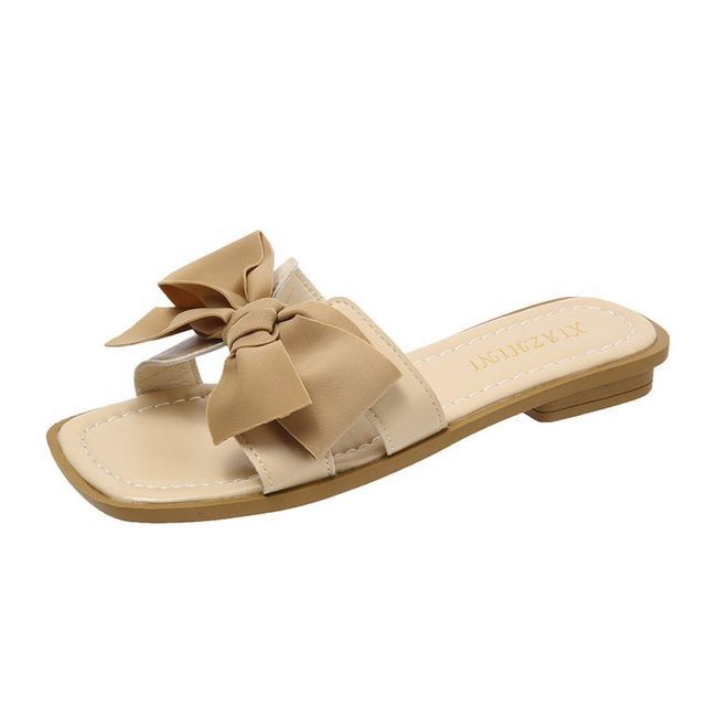 Bow Slide Accent Sandals