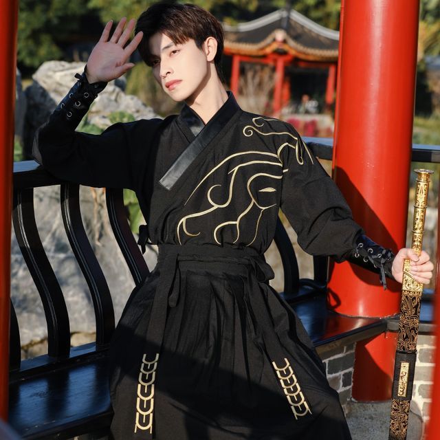 Print Hanfu Costume Set