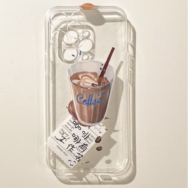 Phone Case Coffee Transparent