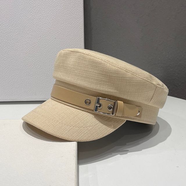 Linen Military Cap Belt Cotton