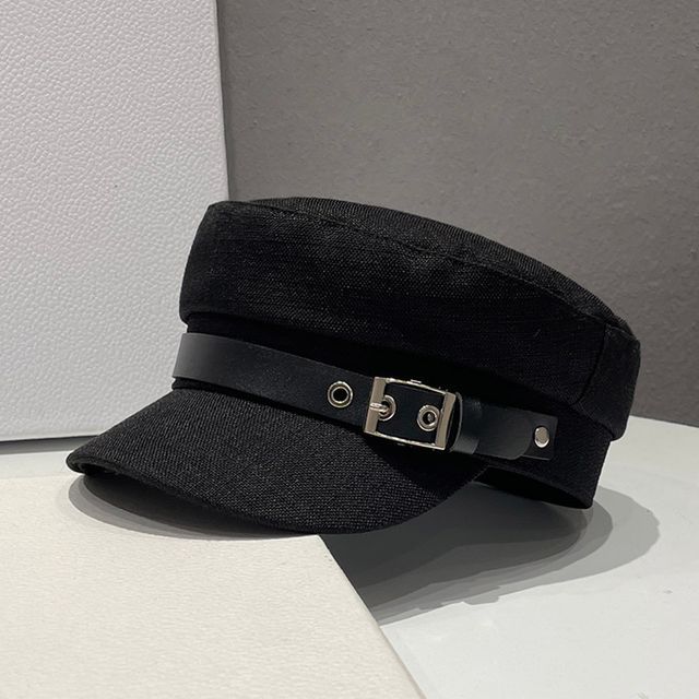 Linen Military Cap Belt Cotton