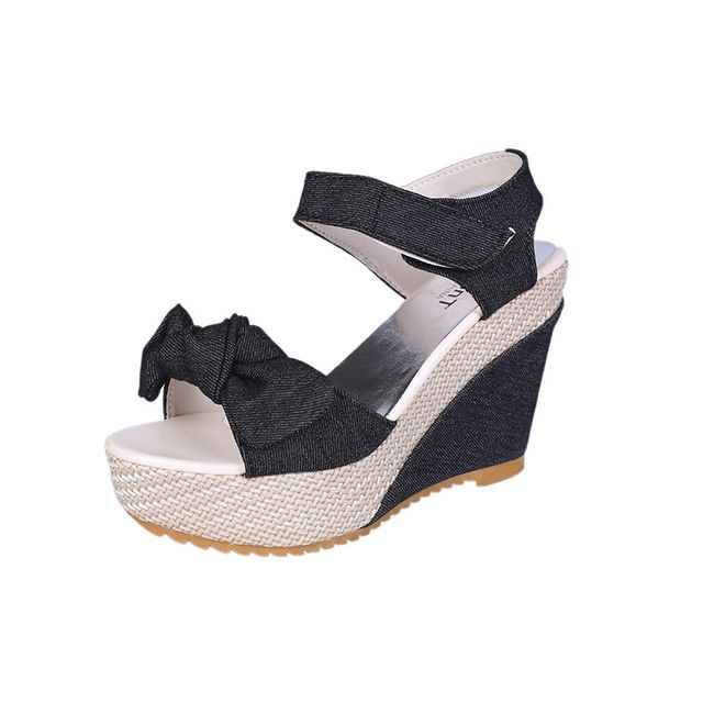 Sandals Denim Wedge-Heel Platform