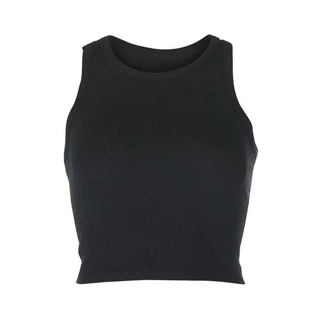 Plain Top Cropped Tank