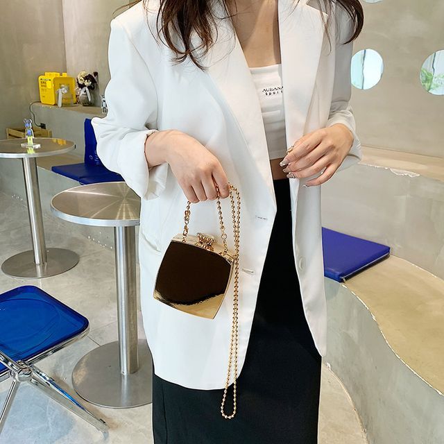 Box Strap Bag Crossbody Chain