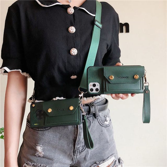 Faux Purse Phone Case Leather Coin