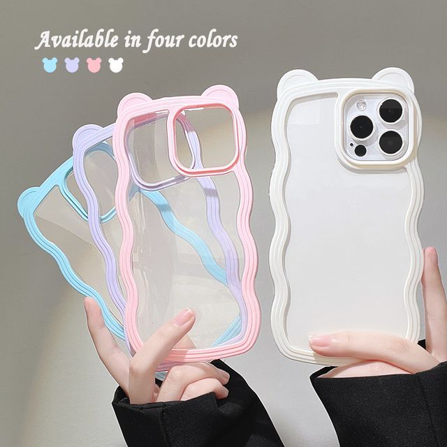 Phone Wavy Transparent Case
