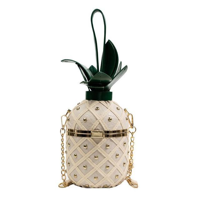 Pineapple Box Bag Shaped Crossbody