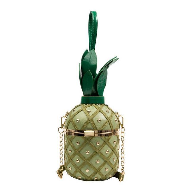 Pineapple Box Bag Shaped Crossbody